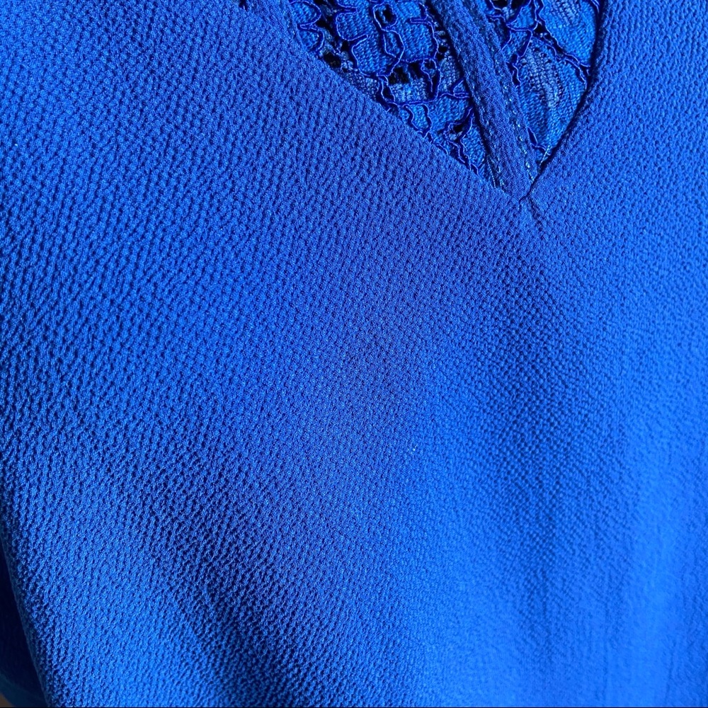 Brixton Ivy Jarred Lace Detail Cap Sleeve Blouse - Picture 4 of 7